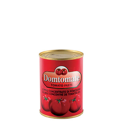 concentrado de tomate doble domtomate - lata de 400g alimentation