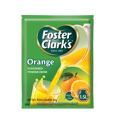 bebida instantánea de naranja - foster clark's - 30g drink