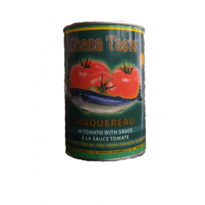 caballas en salsa de tomate - ghana taste - 425g alimentation