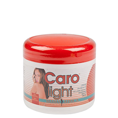 crema aclaradora caro light - mama africa cosmetics caja 12 x 450ml cosmetic