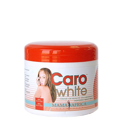 crema aclarante caro white - mama africa cosmetics caja 12 x 450ml cosmetic