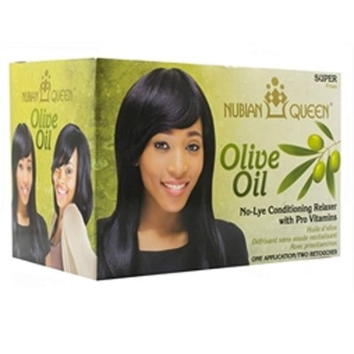nubian queen olive oil no lye super relaxer cosmetic